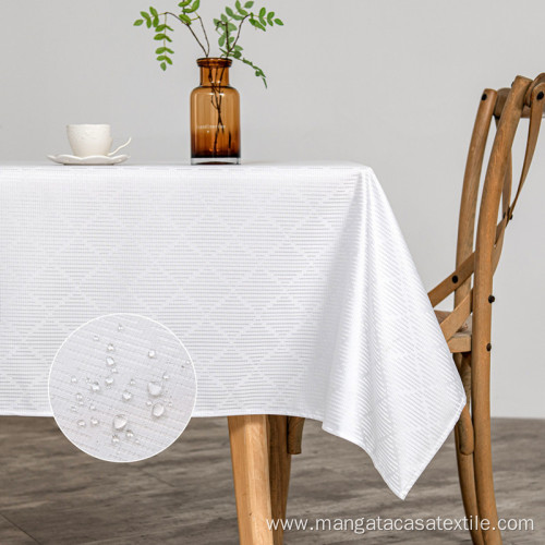 100% Polyester Waterproof Wrinkle Resistant Tablecloth